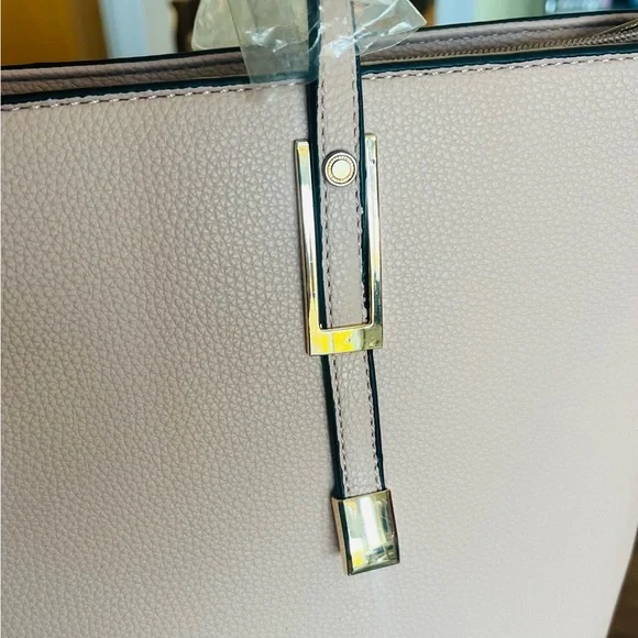 Dusty Rose Vegan Pebble Leather Large Tote Bag - Picture 7 of 7